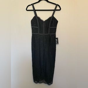 Express princess seamed lace dress